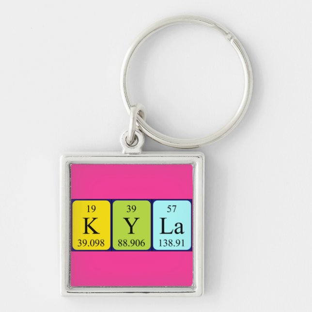 Kyla periodic table name keyring (Front)