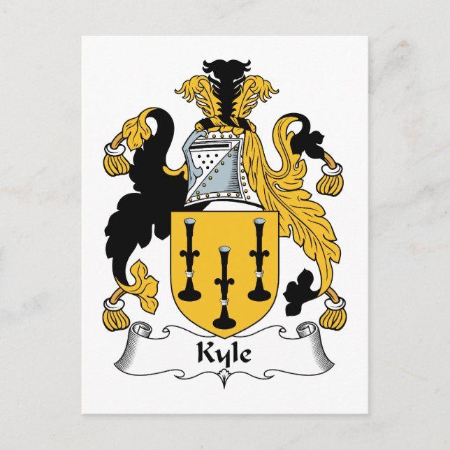 Kyle Family Crest Postcard (Front)