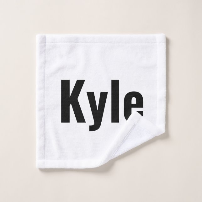 Kyle Mens Name, Wash Cloth (Wash Cloth)