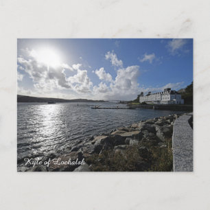 Kyle of Lochalsh in Scotland Looking Toward Skye Holiday Postcard