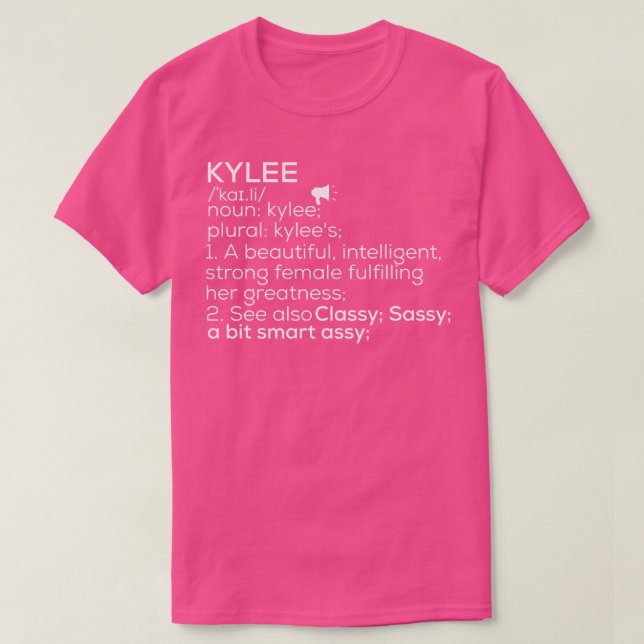 Kylee Name Kylee Definition Kylee Female Name Kyle T-Shirt (Design Front)