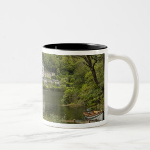 Kylemore Abbey, County Galway, Ireland, Two-Tone Coffee Mug