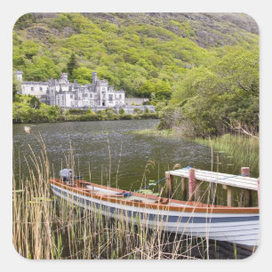 Kylemore Abbey, Ireland. Kylemore Abbey is Square Sticker