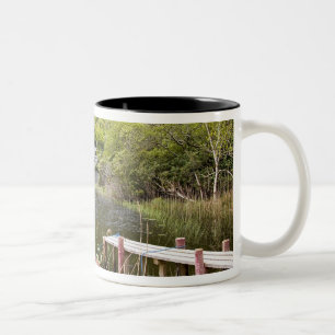 Kylemore Abbey, Ireland. Kylemore Abbey is Two-Tone Coffee Mug