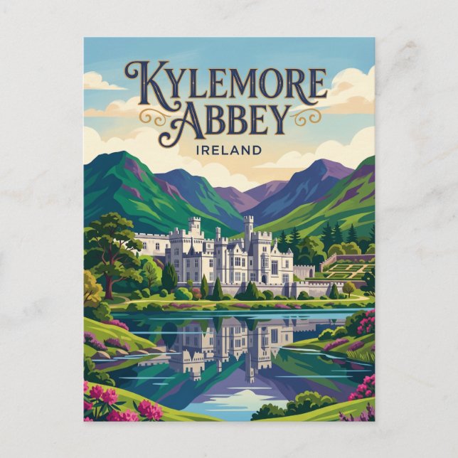 Kylemore Abbey Ireland Postcard (Front)