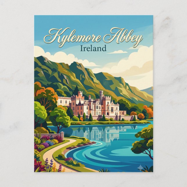 Kylemore Abbey Ireland Postcard (Front)
