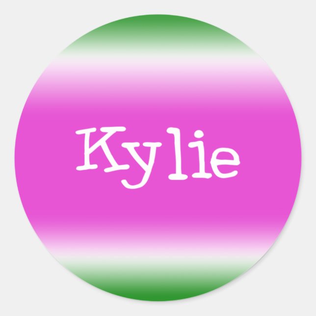 Kylie Classic Round Sticker (Front)