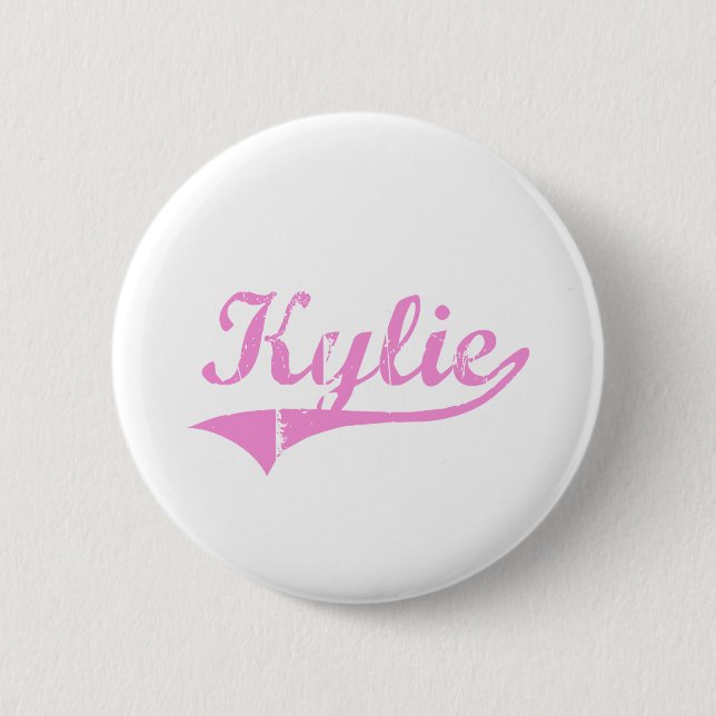 Kylie Classic Style Name 6 Cm Round Badge (Front)