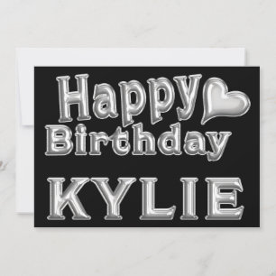 Kylie Happy Birthday Karte Grußkarte mit Herz Card