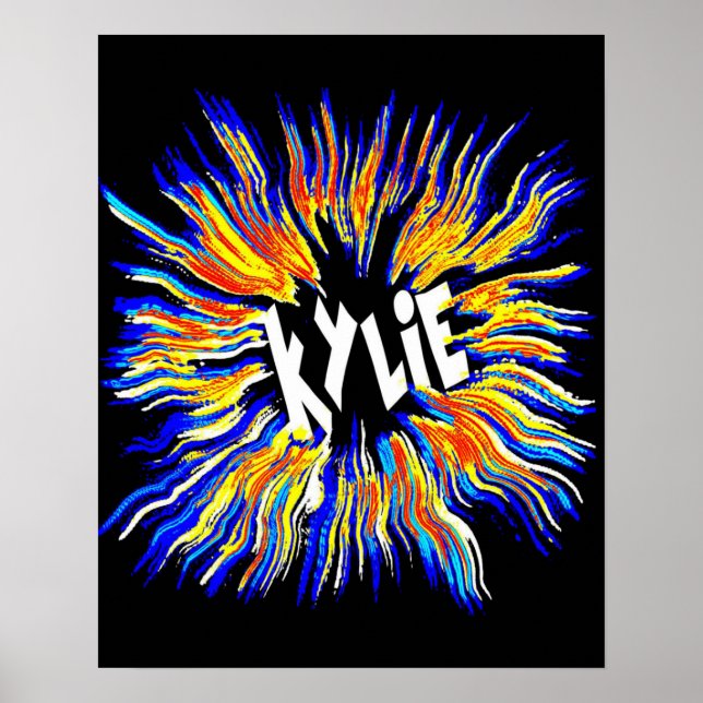 Kylie Name Art Poster (Front)
