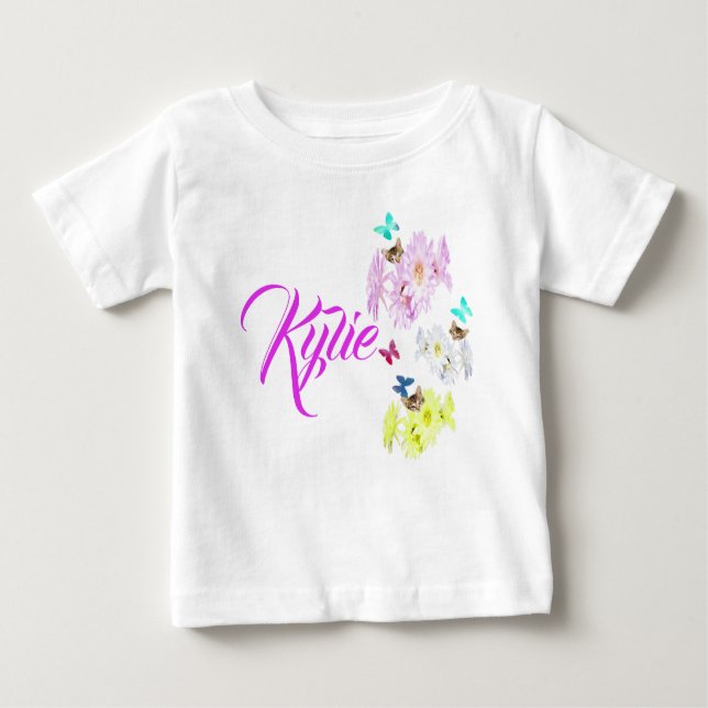 Kylie, Name With Kittens,  Baby T-Shirt (Front)