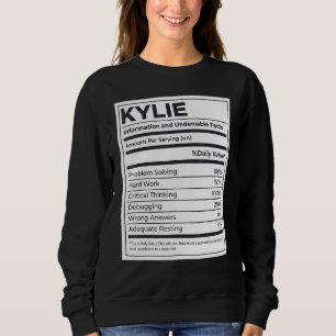 Kylie Nutrition Information  Problem Solving Hard  Sweatshirt