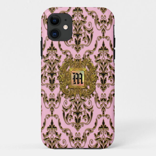 Kylsworth Damask Victorian Girl Case-Mate iPhone Case (Back)