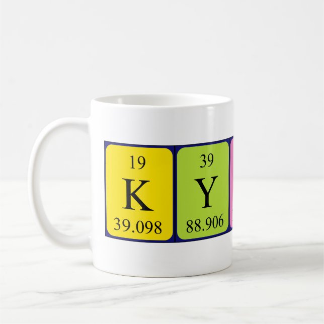 Kyndal periodic table name mug (Left)