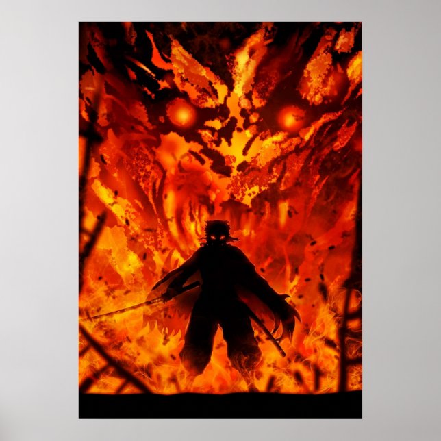 Kyojuro Rengoku  Demon Slayer Kimetsu no Yaiba Ani Poster (Front)