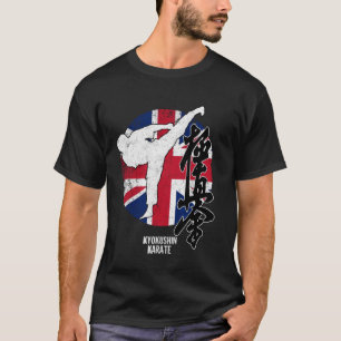 Kyokushin England Karate English UK flag Kyokushin T-Shirt