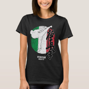 Kyokushin Italy Karate Italian flag Kyokushinkai D T-Shirt