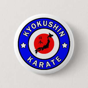 Kyokushin Karate 6 Cm Round Badge