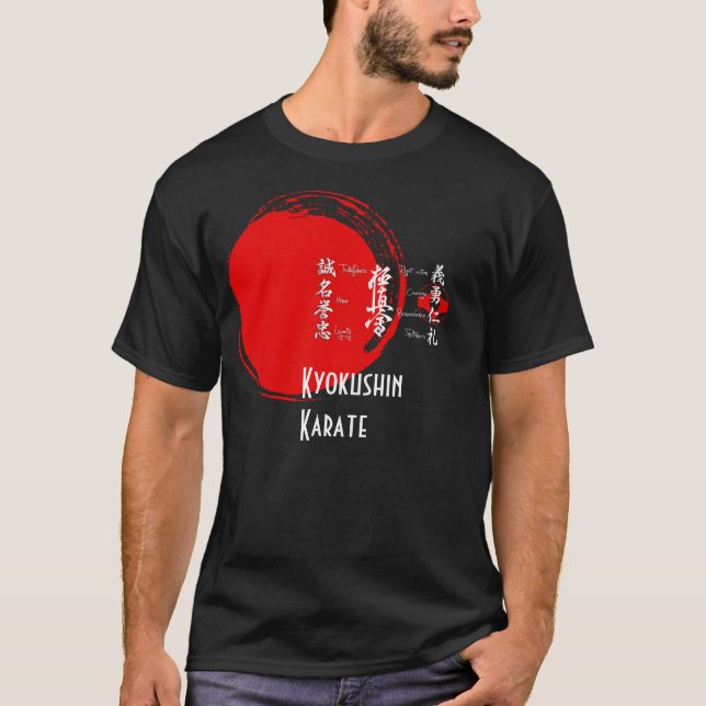 Kyokushin Karate Bushido Values T-Shirt (Front)