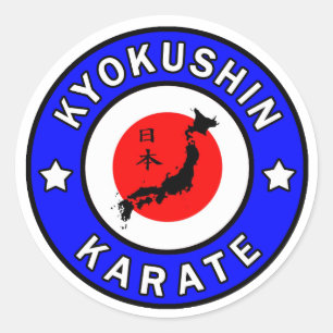 Kyokushin Karate Classic Round Sticker