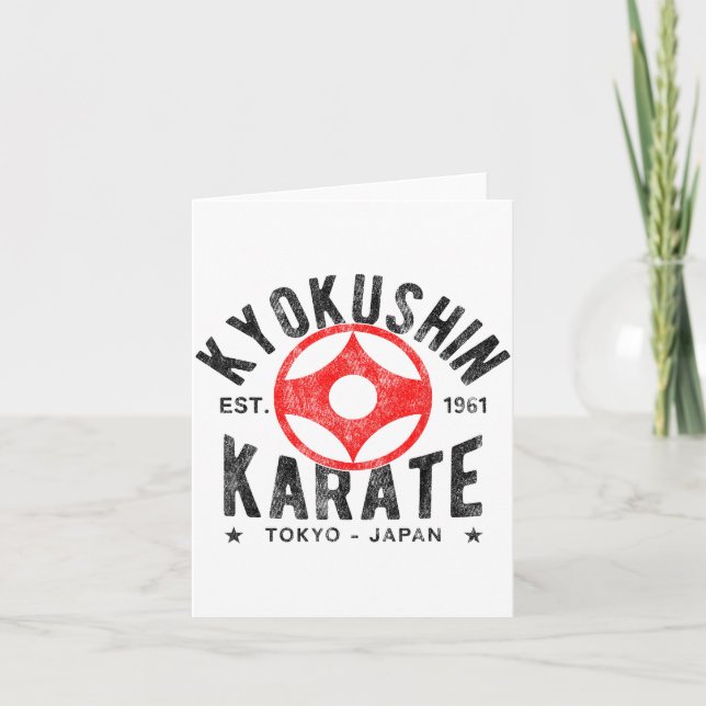 Kyokushin Karate Do Martial Arts Japan Tokyo Vinta Card (Front)