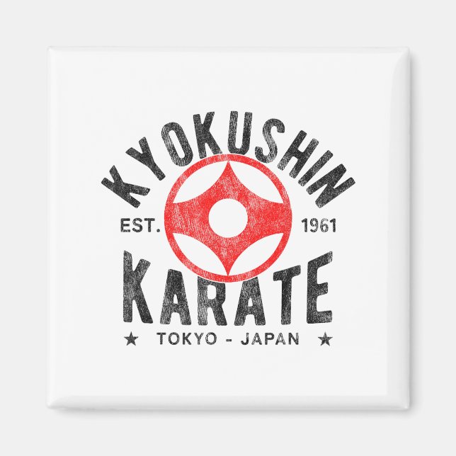 Kyokushin Karate Do Martial Arts Japan Tokyo Vinta Magnet (Front)