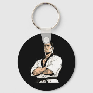 Kyokushin Karate Fighter - Martial Arts  Key Ring