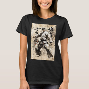 Kyokushin Karate Japanese Calligraphy Martial Arts T-Shirt
