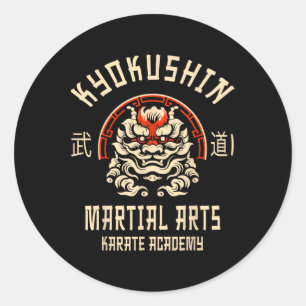 Kyokushin Karate Japanese Martial Arts  Classic Round Sticker