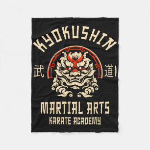 Kyokushin Karate Japanese Martial Arts Fleece Blanket