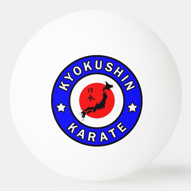 Kyokushin Karate Ping Pong Ball (Front)