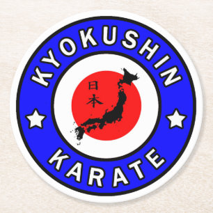 Kyokushin Karate Round Paper Coaster