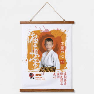 Kyokushin Karate Student Personalize Commemoration Hanging Tapestry