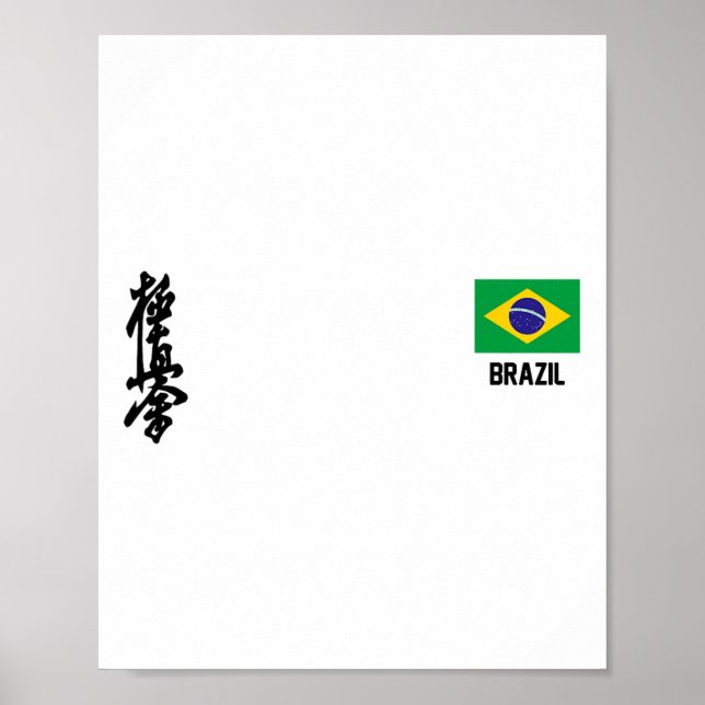 Kyokushinkai Karate Brazil Dojo Training Brazilian Poster (Front)