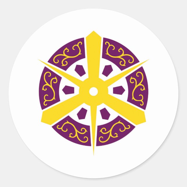 Kyoto city flag Kyoto prefecture japan symbol Classic Round Sticker (Front)