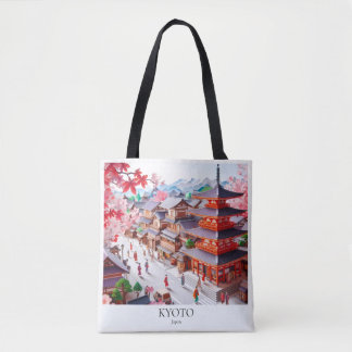 Kyoto Dreamscape All-Over-Print Tote Bag Medium