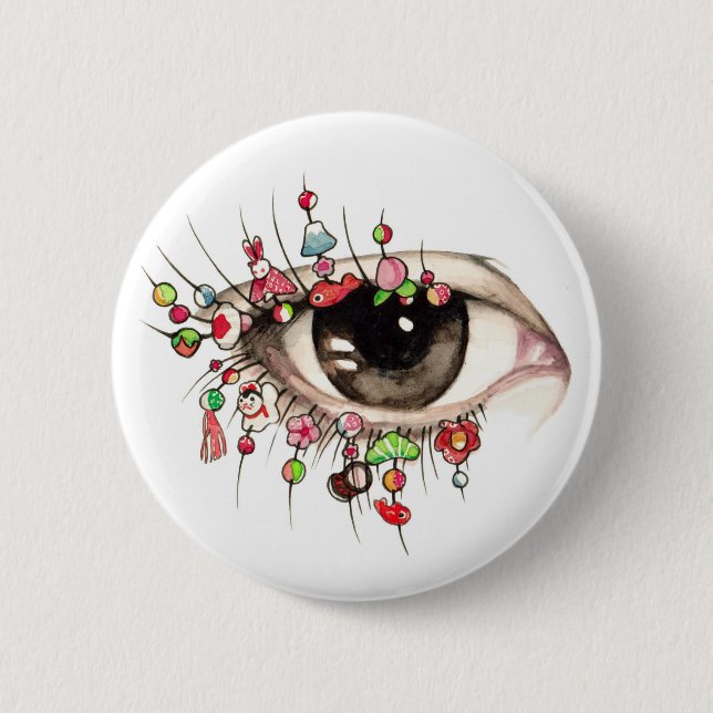 "Kyoto Eye" Erica Ward Original Pin (Front)
