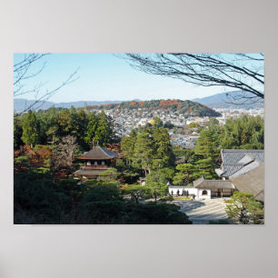 Kyoto & Ginkaku-ji temple, Japan Poster