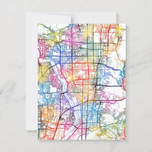 Kyoto Japan City Map Postcard
