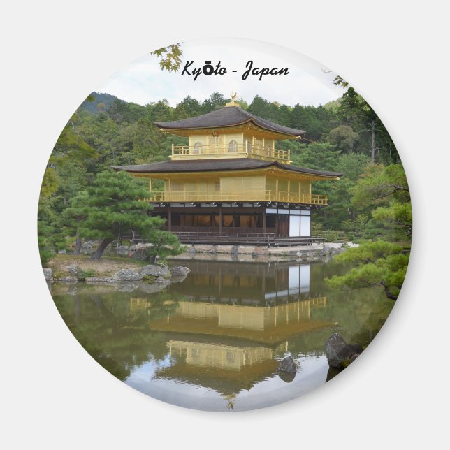 Kyoto - Japan Golden Pavillon Kinkaku-ji Magnet (Front)