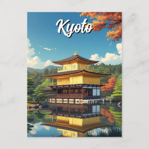 Kyoto Japan Kinkakuji Golden Pavilion Postcard
