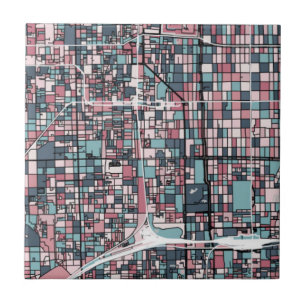 Kyoto Japan Map Ceramic Tile