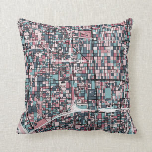 Kyoto Japan Map Cushion