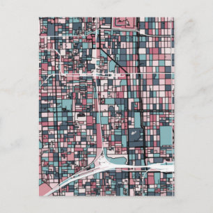 Kyoto Japan Map Postcard