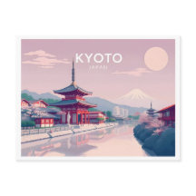 Kyoto Japan Pastel Travel Design