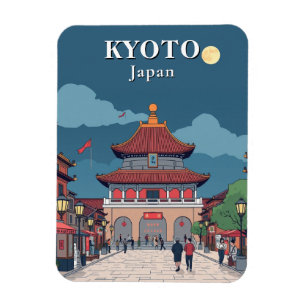 Kyoto Japan Temple Travel Souvenir Magnet