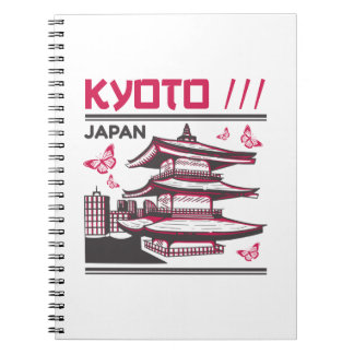 Kyoto Japan Traditional Temple Urban Art Design Notebook