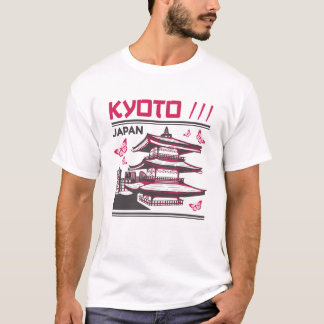 Kyoto Japan Traditional Temple Urban Art Design T-Shirt