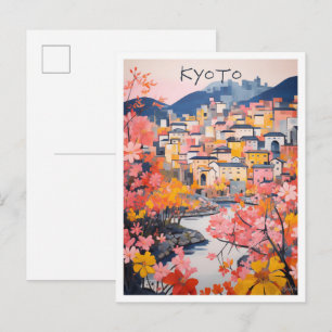 Kyoto Japan Travel Aesthetic Postcard