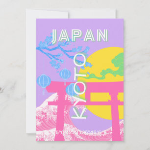 Kyoto Japan Travel Art Holiday Card
